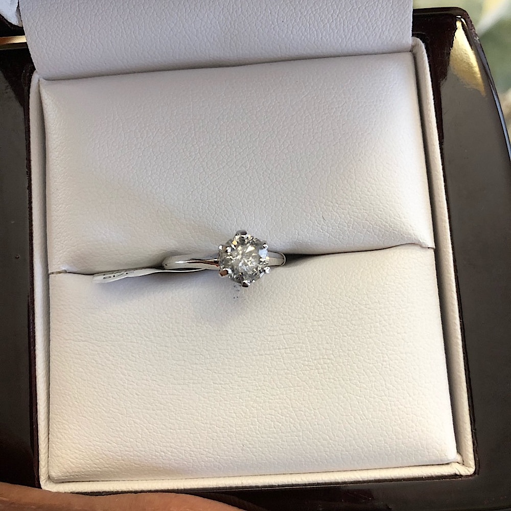 1 carat diamond solitaire ring only